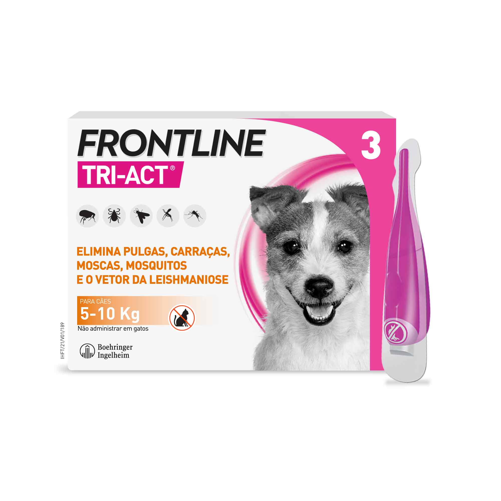 FRONTLINE TRI-ACT CÃO 5-10 KG X 3