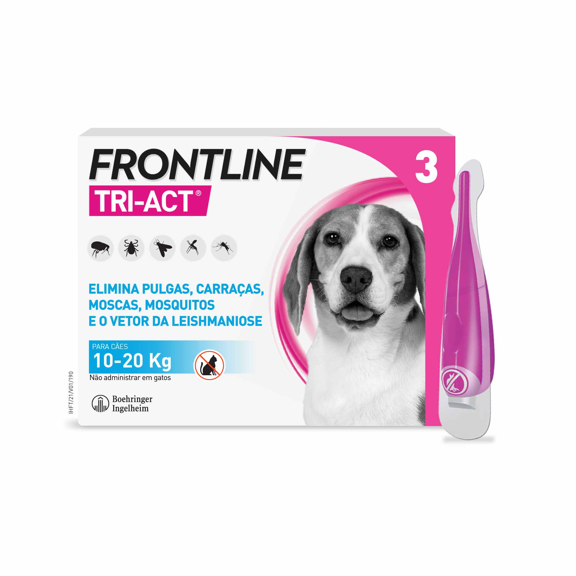 FRONTLINE TRI-ACT CÃO 10-20 KG X 3