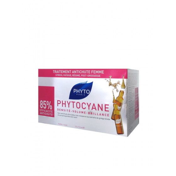PHYTO COURO CABEL AMP PHYTOCYANE 7,5ML X12