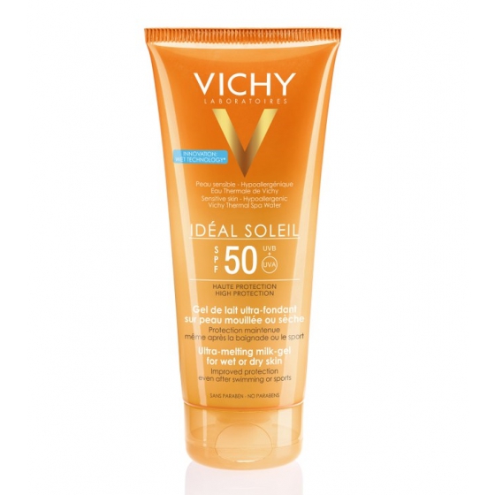 VICHY IDEAL SOLEI GEL LEITE CORP FP50 200ML